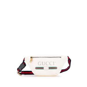 GUCCI White Leather Fanny Pack